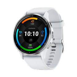 Garmin Venu 3 Fitness and Health Smartwatch, Silver/Whitestone, 45mm