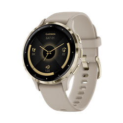 Garmin Venu 3S Fitness and Health Smartwatch, Soft Gold/French Gray, 41mm