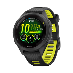 Garmin Forerunner 265S Smartwatch Black/Amp Yellow, 42mm