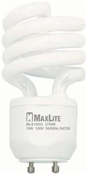 MaxLite SpiraMax CFL 18 Watt (75W) Spiral GU24 Warm White (2700K)