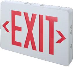 TCP LED Red Exit Sign with Battery