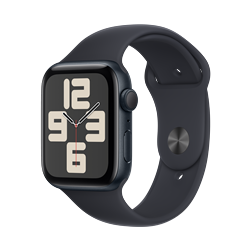 Apple Watch SE GPS 40mm Midnight Aluminum Case with Midnight Sport Band, Medium/Large