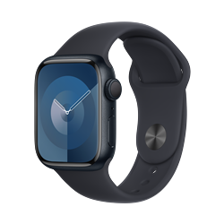 Apple Watch SE GPS 44mm Midnight Aluminum Case con Midnight Sport Band Mediano/Grande