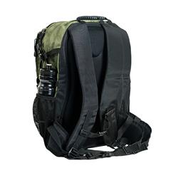PowerKeepTM Wanderer Green Daypack with Solar Panel and Power Bank