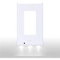 4 Pack - SnapPower SwitchLight White Rocker Coverplate