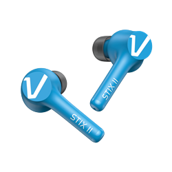 Auriculares Inalámbricos Veho Stix II True - Aqua Blue - Micrófonos Quad Pro hasta 5 hrs de batería & ENC - Caja de Carga Incluida