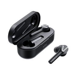 Auriculares Inalámbricos Veho Stix II True - Carbon Black - Micrófonos Quad Pro hasta 5 hrs de batería & ENC - Caja de Carga Incluida